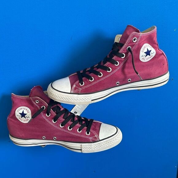 Converse Unisex Chuck Taylor All Star Hi Top Maroon M9613C US M10 W 12 - Picture 2 of 6